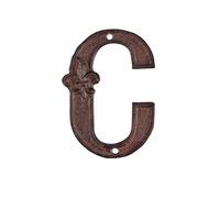 Esschert Design, Numero civico da Appendere, Colore: ruggine