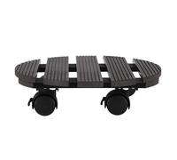 Esschert Design Pflanzenroller WPC Rotondo Grigio Ø 28 cm, Outdoor