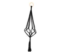 Esschert Design Portapiante in Macramè - Nero - M