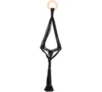 Esschert Design Portapiante in Macramè - Nero - S
