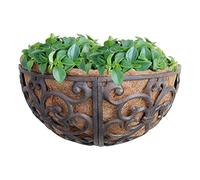 Esschert Design - Portavaso da Parete, in Ghisa, Diametro: Circa 35 cm