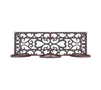 Esschert Design Presina Fiore 3-fach Ghisa Vasi da Parete Supporto Giardino