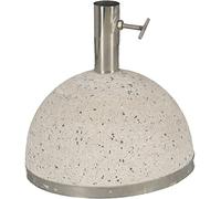 Esschert Design pv09 24 x 25 x 25 cm 115 kg S Granito Supporto per ombrellone, Colore: Bianco