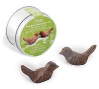 Esschert Design Regalo 2 Uccelli Grazie, di ghisa Rossastro