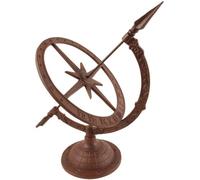 Esschert Design TH38 - Meridiana da Tavolo con Supporto in ghisa, Lavorazione raffinata, Rivestimento in ghisa, Marrone Rossastro, Terracotta