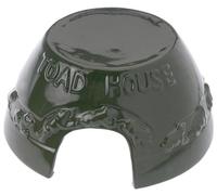 Esschert Design Toad Home in argilla smaltata con scritta "Toad House", circa 20 cm x 19 cm x 9,9 cm