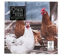 Esschert Design tp179 polli tovaglioli di carta, blu