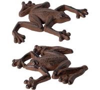 Esschert Design TT50 14,7 x 12.2 x 1.7 cm assortiti rana decorazione da parete, colore: marrone