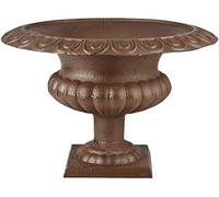Esschert Design USA Fioriera in ghisa, a Forma di urna Francese, Marrone