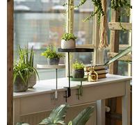 Esschert Design Vassoio per Piante con Morsetto Rotondo Verde S