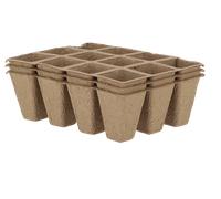 Esschert Design Vassoio per Semina - 3 Scomparti S - 1 set