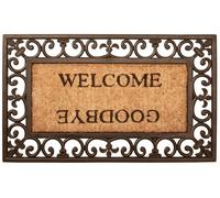 Esschert Design Zerbino gomma welcome e goodbye Zerbino gomma welcome e goodbye