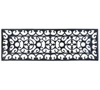 Esschert Design Zerbino in Gomma Nero Rettangolare, Misura XS, ca. 75 cm x 25 cm