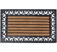 Esschert Design Zerbino Tappetino Cocco Gomma 75 X 45 CM Casa di Campagna