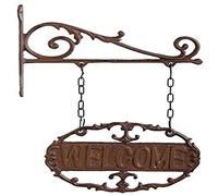 Esschert Fallen Fruits - Supporto da parete con scritta "Welcome