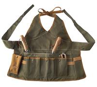 Esschert Design Grembiule di sicurezza GT49 Oliva verde 68x1x64 cm con tasche