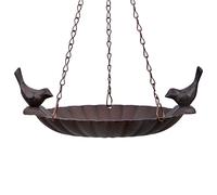 Esschert Imbottito Casa Uccello Abbeveratoio Stelle Conchiglia Appeso Cast Ghisa