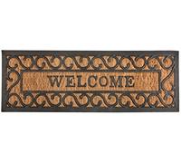 Esschert’s Design RB169, zerbino in Gomma e Fibra di Cocco con Scritta in Inglese “Welcome”