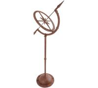 Esschert, TH37, Meridiana su piedistallo, in ghisa, 93 x 32 x 25 cm, Marrone (Terracotta)