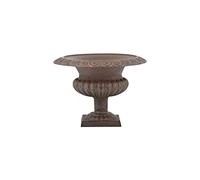 Esschert Vaso di design in ghisa per urna francese, marrone, 27,8 x 26,7 x 25,3 cm