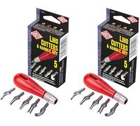 ESSDEE - Taglierina Lino Imposta Maniglia & 5 Frese (Confezione da 2)