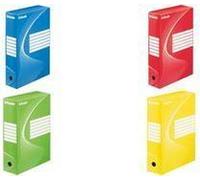 Esseld Archive Box Vivid, Din A4, Red (W) 100 mm da cartone riciclato al 100%, 100% riciclabile, - 25 pezzi (128422) NEW