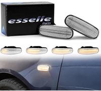 Esselle Parts Coppia Frecce Laterali Trasparenti Progressive Dinamiche a LED per Citroen Nemo, Lancia Musa, Peugeot Bipper, Plug and Play Canbus Nessun Errore