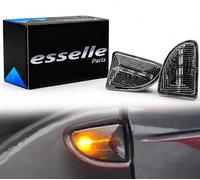 Esselle Parts Coppia Frecce Laterali Trasparenti Progressive Dinamiche a LED per Smart Fortwo 451, Plug and Play Canbus Nessun Errore