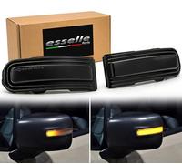 Esselle Parts Coppia Frecce LED Dinamiche per Specchietti compatibile con Jeep Renegade, Indicatori Laterali Sequenziali CANBUS Plug & Play | Nero Fumé
