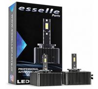 Esselle Parts Coppia Lampade D5S LED 12000 Lumen 6000K specifiche per Opel Corsa E - Conversione da Xenon a LED Plug & Play Canbus - Luce Bianco Ghiaccio Ultra Potente - 35W CSP Alta Luminosità