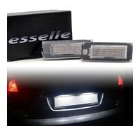 Esselle Parts Coppia Placchette LED Targa Compatibili con Lancia Ypsilon 843 dal 2003 al 2011 18 SMD CANBUS T10 W5W 6000K Bianco Freddo Plug & Play