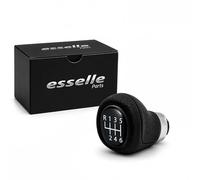 Esselle Parts Pomello Leva Cambio per Bmw Serie 1 E87 E88 E81 E82 6 marce Satinato | Ricambio Specifico Plug & Play | Design Ergonomico e Resistente, alta qualità