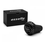 Esselle Parts Pomello Leva Cambio per Bmw Z3 E36 6 marce Carbon look | Ricambio Specifico Plug & Play | Design Ergonomico e Resistente, alta qualità