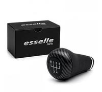 Esselle Parts Pomello Leva Cambio per Bmw Z4 E85 E86 5 marce Carbon look | Ricambio Specifico Plug & Play | Design Ergonomico e Resistente, alta qualità