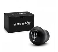 Esselle Parts Pomello Leva Cambio per Renault Kangoo 1 5 marce Nero Lucido | Ricambio Specifico Plug & Play | Design Ergonomico e Resistente, alta qualità