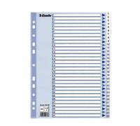 Esselte 100139 intercalare Indice a linguetta numerico Polipropilene (PP) Blu, Bianco NEW