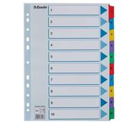 Esselte 100161 intercalare (Esselte Mylar register karton A4 1-10) NEW