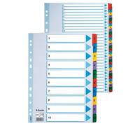 Esselte 100163 Indice A4 Multicolore Con Tab 1 - 20 160gsm Cartone