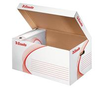 Esselte 128900, Scatola portadocumenti standard in cartone, Bianco, 365 x 550 x 255 mm
