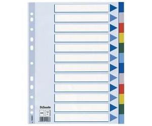 Esselte 15262 CF10 INTERCALARE PPL 12 T.COLORS A4