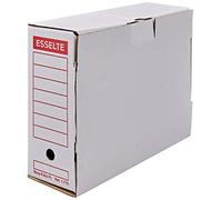 Esselte 1710 - Pack di 50 scatole per archiviazione di documenti, colore: bianco