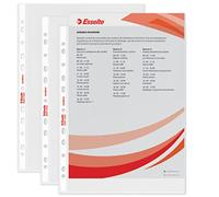 Esselte 200 Buste Trasparenti A4 Perforate Standard in PPL Antiriflesso