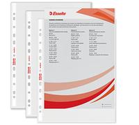 Esselte Confezione da 200 Buste Perforate Standard, in PPL Antiriflesso, per Archiviare e Conservare Documenti in Formato 22x30 cm, , 395697300