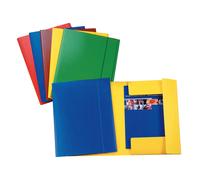 ESSELTE - 390342090 - Cartella 3 lembi con elastico - A4 - dorso variabile - presspan - giallo - Esselte - 48366 - Conf. da 5 Pz. - 390342090