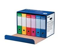 ESSELTE - 390785112 - Scatola registratori Oxford G85 - dorso - 8 cm - protocollo 23 x 33 cm - colori assortiti - Esselte - conf. 6 pezzi - 102730 - Conf. da 1 Pz. - 390785112