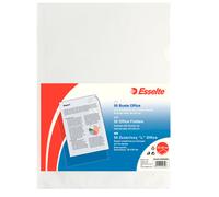 ESSELTE - 395082000 - Cartelline a L - Office - PPL - buccia - 22 x 30 cm - trasparente - Esselte - conf. 50 pezzi - 45793 - Conf. da 1 Pz. - 395082000