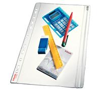 ESSELTE - 411200 - Buste forate con zip - PVC - 19x30 cm - Esselte - conf. 5 pezzi - 49644 - Conf. da 1 Pz. - 411200