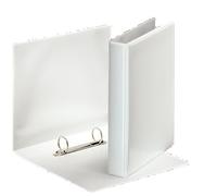 ESSELTE 46571 Quaderno ad anelli con tasche, A5, PP, 2 anelli, 25 mm, Bianco - DIN A5