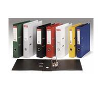 ESSELTE 48088 - Raccoglitore a leva in plastica foderata No1 con occhiello e bordo Folio, dorso 75 mm, colore: grigio