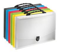 Esselte 624028 Set di 6 Valigette a soffietto traslucido vivida assortiti